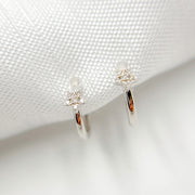 HP402530. 14k Solid Gold Diamond Star Stud Earrings